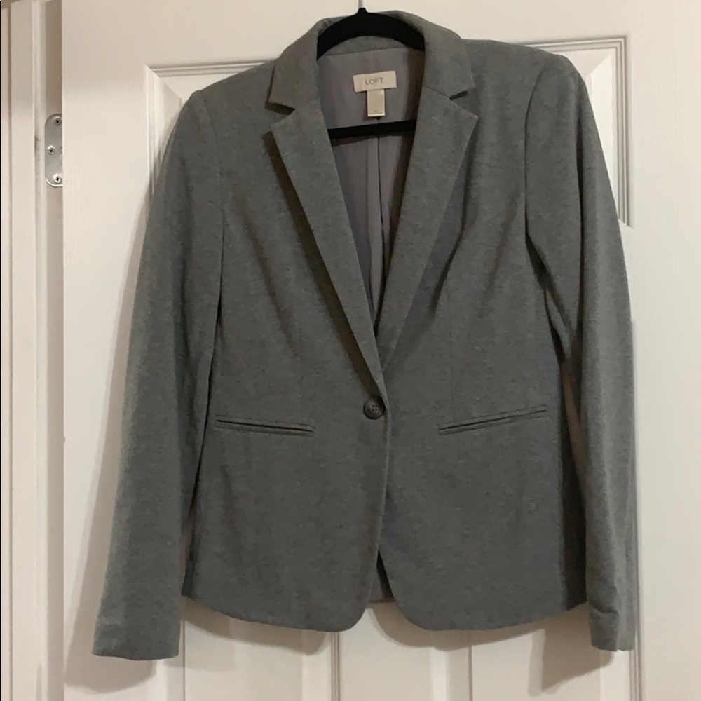Gray blazer